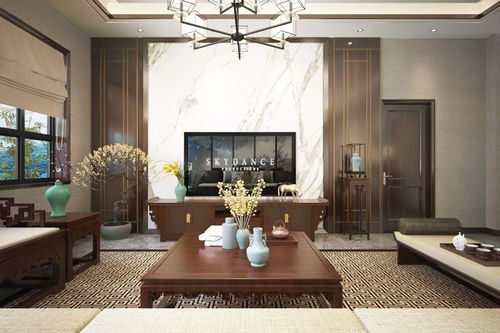 400平中式現代別墅豪宅裝修效果案例 涇陽自建房詩意棲居實景賞析